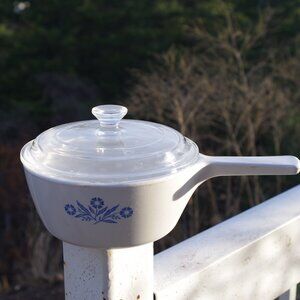 Corning Ware Blue Corn flower Casserole Dish